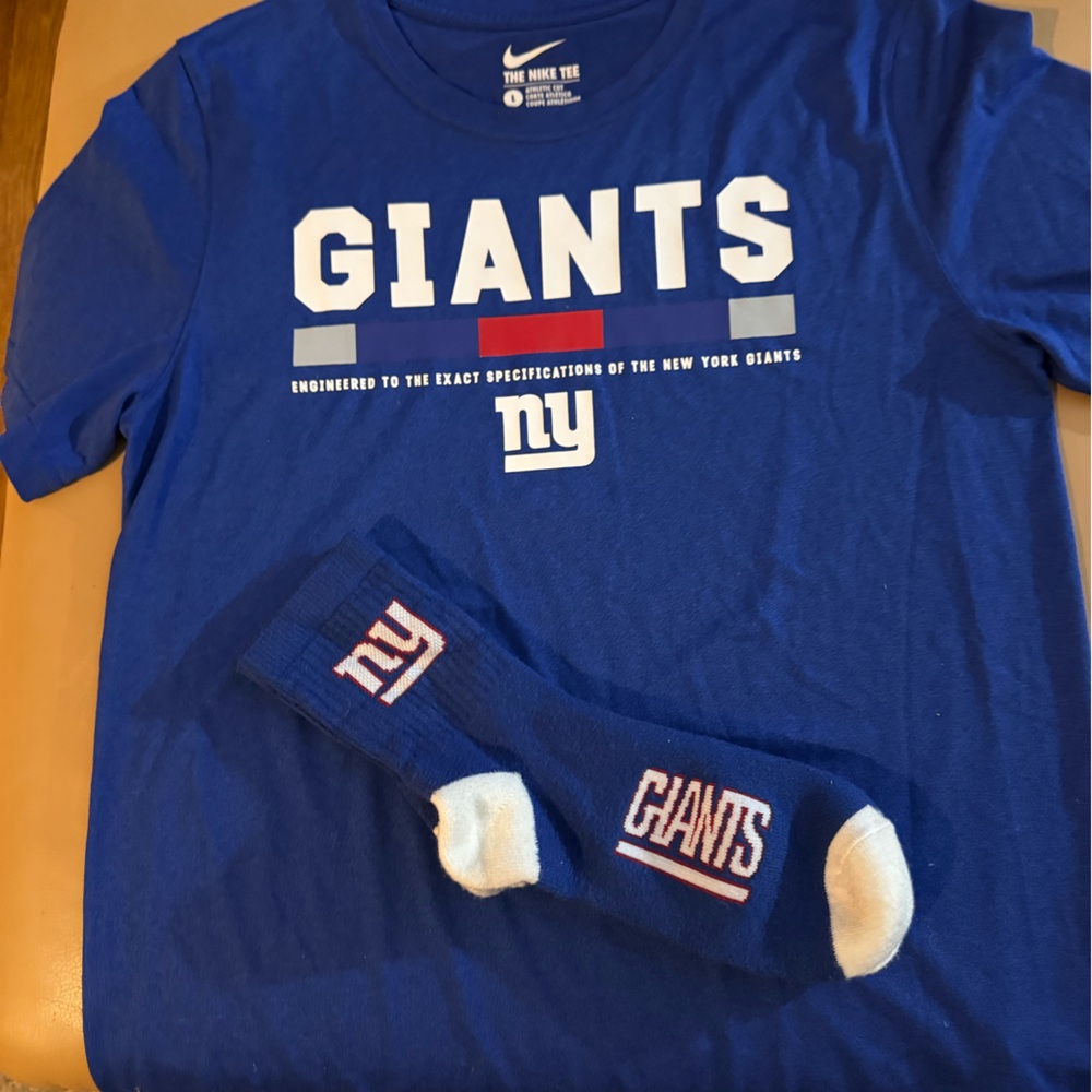 Nike Blue Giants Tee and Socks Set